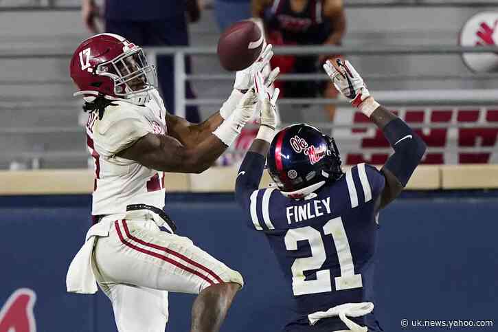 Saban says Alabama's Jaylen Waddle out for rest of season