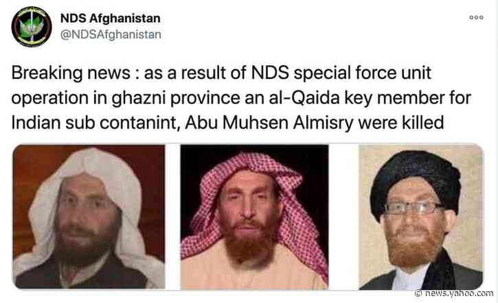 Afghan security forces kill senior al Qaeda leader al-Masri