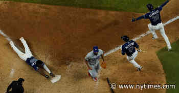 Rays Stun the Dodgers With a Chaotic Walk-Off Win in Game 4