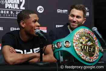 Devin Haney reacts to Mayweather saying “too many belts”