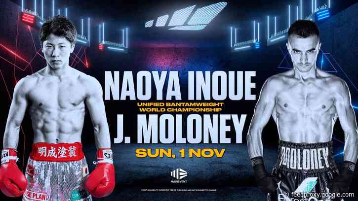 Inoue vs. Moloney: Jason will have big problems against Naoya on October 31st