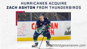 Lethbridge Hurricanes acquire Zach Ashton from T-Birds - Lethbridge News Now