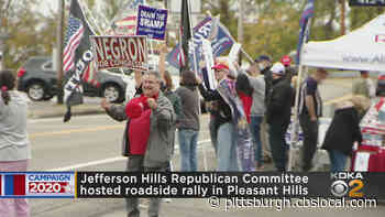 Jefferson Hills Republican Committee Hosts Roadside Trump Rally In Pleasant Hills