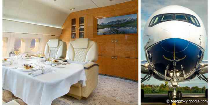 The operator of this Boeing 767 private jet says the plane has an air system so advanced it kills pathogens so passengers don't need to wear a mask onboard – see inside