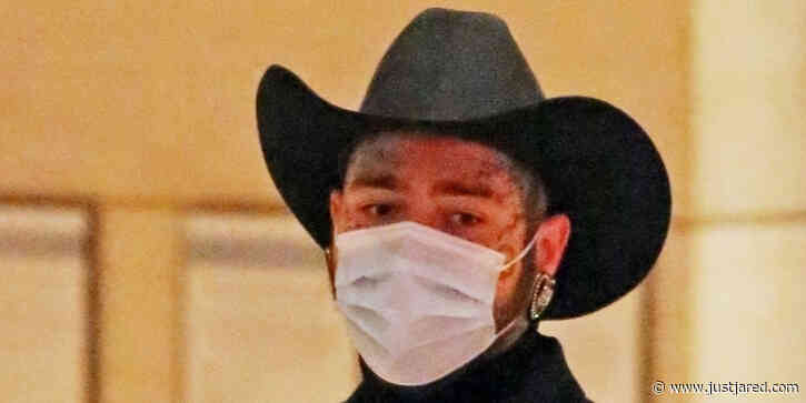 Post Malone Rocks a Cowboy Hat at Hotel in LA