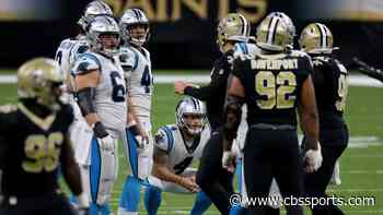 Panthers kicker tries 65-yard field goal, comes up just inches short of setting NFL record for longest kick