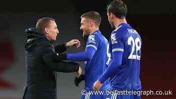 Brendan Rodgers hails Jamie Vardy as substitute earns Foxes rare win at Arsenal