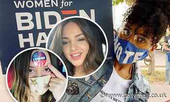 Kerry Washington campaigns for Biden in Arizona as Eiza Gonzalez and Billie Lourd urge fans to vote