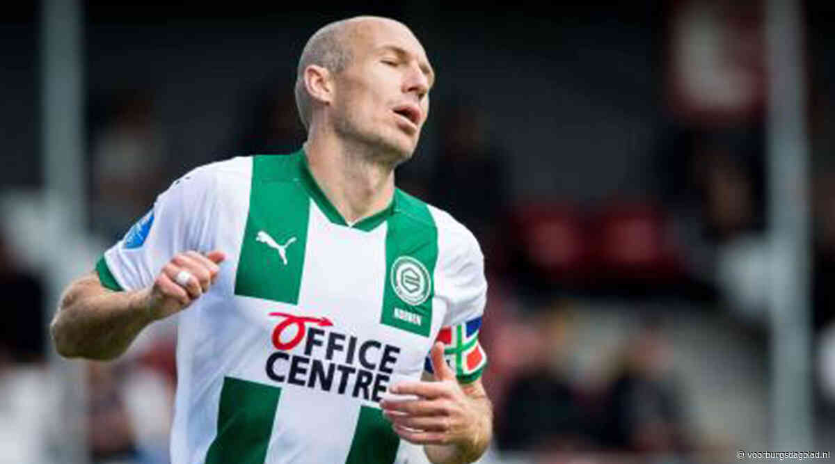 Arjan Robben weer niet van de partij bij FC Groningen - Voorburgs Dagblad