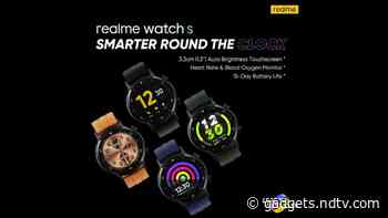 Realme Watch S With Blood Oxygen Monitor and a 15-Day Battery Life to Launch on November 2