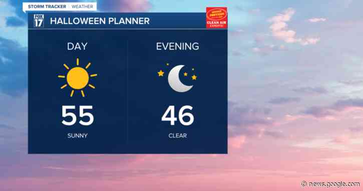 Warming trend into Halloween, early November - Fox17