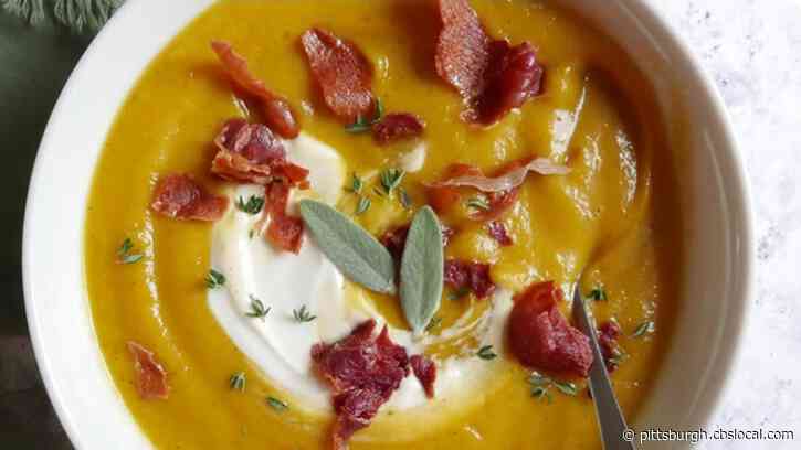 WW Recipe: Butternut-Beet Soup With Crispy Prosciutto