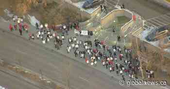 Front-line health-care workers walk off the job across Alberta: AUPE