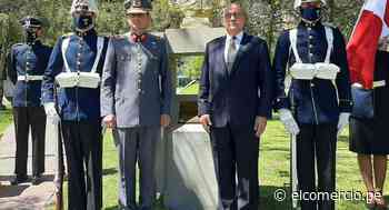 Busto de coronel Francisco Bolognesi es develado en Escuela Militar de Chile - El Comercio Perú