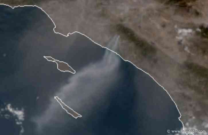 How the Silverado fire’s smoke looks from space