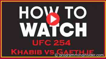 Khabib Nurmagomedov vs Justin Gaethje Live Streams On Reddit Free UFC 254 Streams - Programming Insider