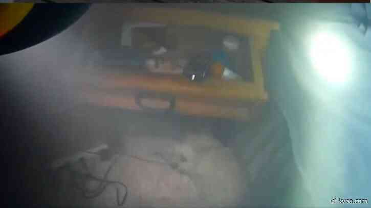 TFD firefighter rescues two dogs trapped in home during grease fire