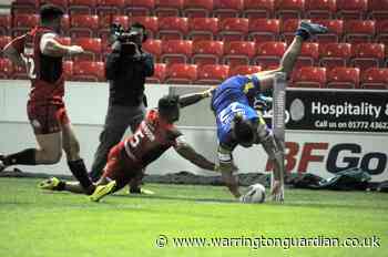 Gene Ormsby try for Warrington Wolves against Salford in 2015 - Warrington Guardian