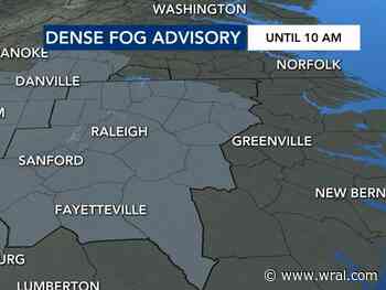 Dense fog advisory in effect, big temperature change coming