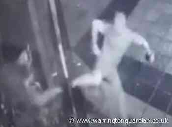 CCTV of murderer Daniel Sharples’ criminal damage at shop