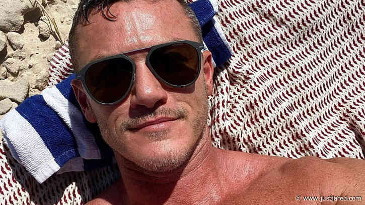 Luke Evans Shares Hot New Shirtless Selfie While at the Beach in Australia
