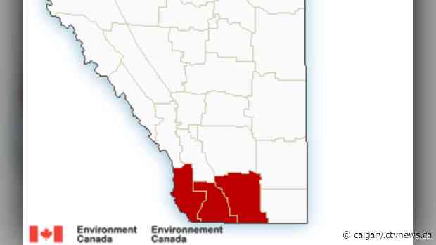 Wind warnings issued for southwestern Alberta as gusts expected to near 110 km/h