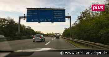Autobahnschilder bei Darmstadt kaum noch lesbar - Kreis-Anzeiger