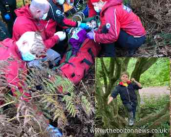 8-year-old thanks rescue crews who came to his aid after tree fall