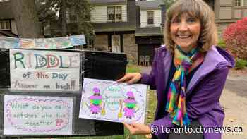 Toronto woman makes her neighbours smile with 'Riddle of the Day'