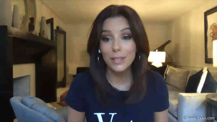 Eva Longoria encourages Texans to get out and vote; campaigns for Biden
