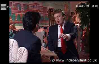 Resurfaced clip from 1990 shows Trump storm out of interview when asked about his finances