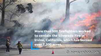 Some Irvine homeowners allowed to return as 2 wildfires burn in California's Orange County