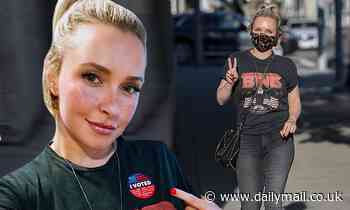 Hayden Panettiere seen in Beverly Hills after voting early