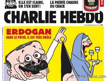 Charlie Hebdo, whose cartoons sparked terror attacks in France, published a cutting caricature of Turkish President Erdogan amid his feud with Macron