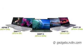 Acer Swift 5, Acer Swift 3, Acer Swift 3X, Acer Aspire 5 With 11th Gen Intel Core Processors Launched in India