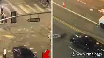 Car Hits Cyclist During Crazy Dodgers Celebration, Fires, Looting, Cops and More