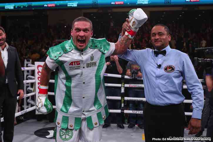 Joshua knows Usyk is a real threat to him says Oleksandr’s co-promoter