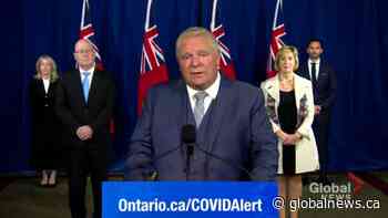 Coronavirus: Ford says he’s collaborating with mayors in regions with tighter coronavirus restrictions amid gym shutdowns
