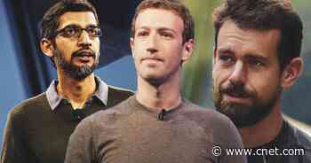 Zuckerberg, Dorsey and Pichai face off with Congress over internet law, content decisions     - CNET