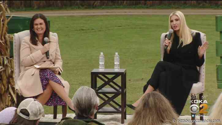 Ivanka Trump And Former White House Press Secretary Sarah Sanders Speak To Pres. Trump Supporters In Butler Co.