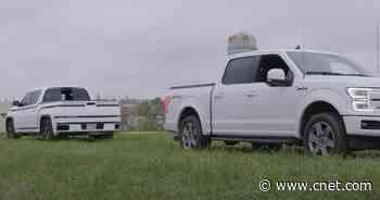 Lordstown Endurance pickup meets Ford F-150 for its own tug-of-war battle     - Roadshow