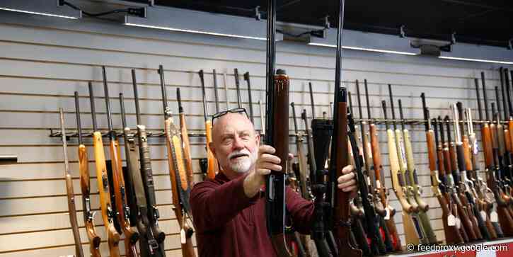 One chart shows the explosion of people trying to buy guns for the first time in the months leading up to the US election