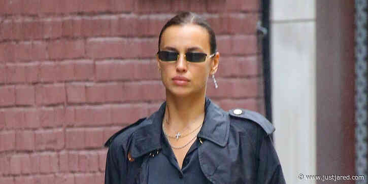 Irina Shayk Braves the NYC Rainy Weather in High-Fashion Outfit