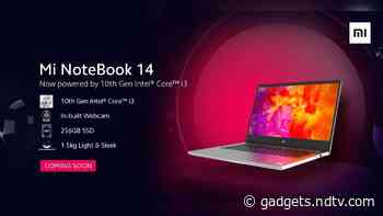 Mi Notebook 14 With 10th Gen Intel Core i3 Processor, Built-in Webcam Launching in India Soon
