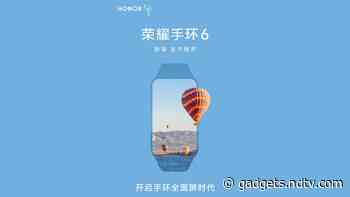 Honor Band 6 to Launch on November 3, Likely With a Bigger Screen