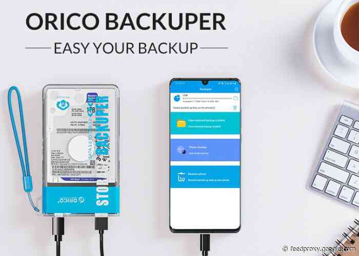 Easily backup your phone or tablet offline with the ORICO Backuper system