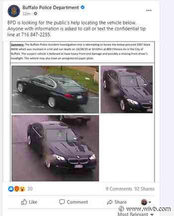 Buffalo Police looking for suspect vehicle in Fillmore Avenue fatal hit-and-run