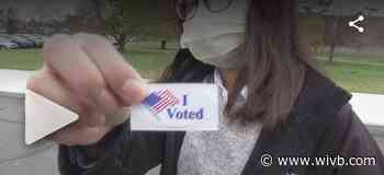 First time voters at local colleges exercise their civic duty by casting a the ballot for the first time