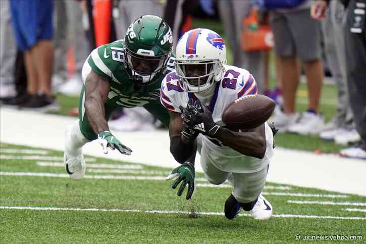 Bills don't miss Brady in preparing to face Newton-led Pats
