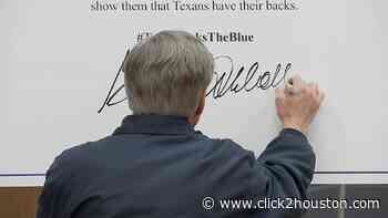 Abbott signs back-the-blue pledge in Houston, continues calls to stop efforts to defund police - KPRC Click2Houston
